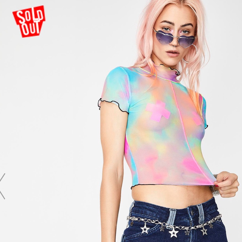TRIPPY WHATEVER FOREVER sheer top —SOLD OUT